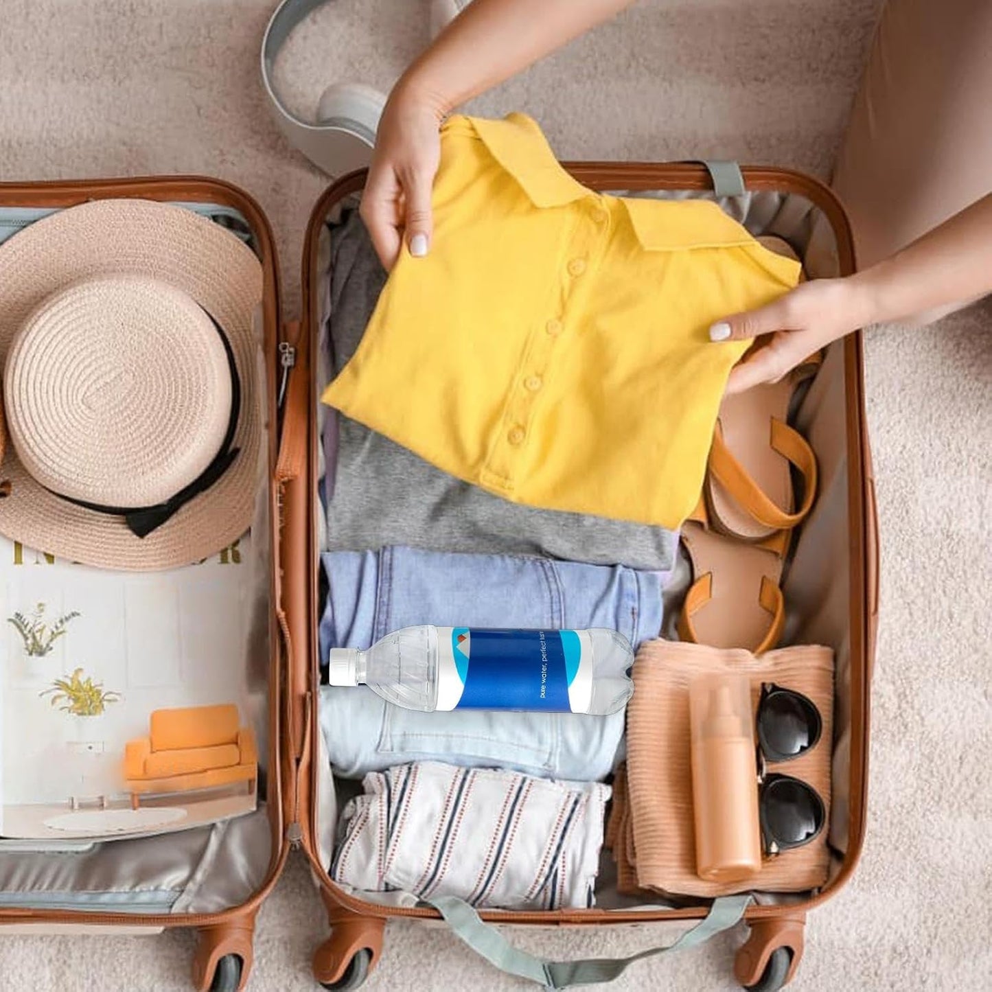 Bouteille d'Eau Cachette Secrète avec Double Fond