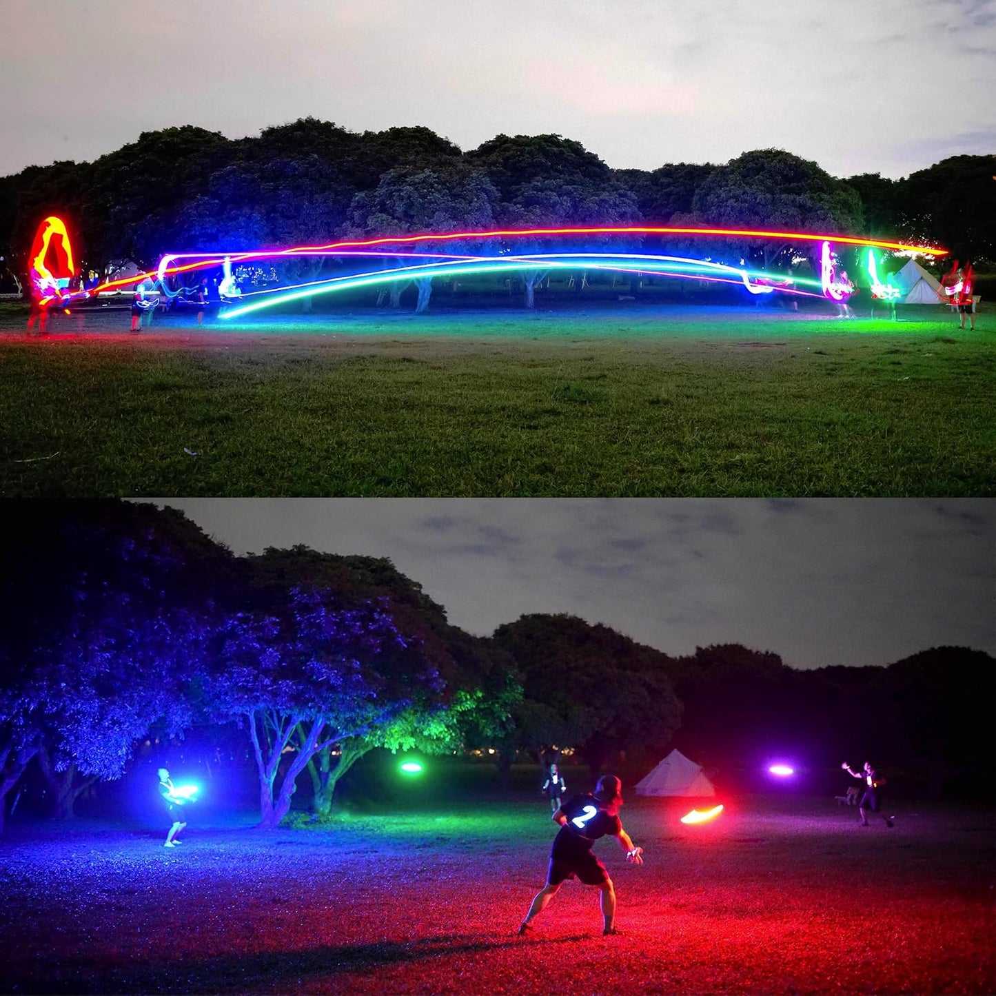 Ring volant – Frisbee RVB super lumineux 16 millions de couleurs avec LED